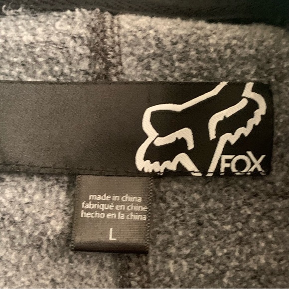 5for20 FOX gray button down coat - Picture 13 of 14